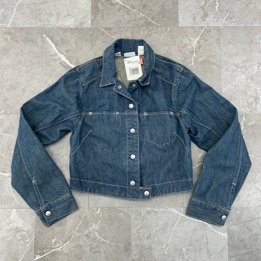 Vintage Levis Engineered 327 Jacket Womens Small Deadstock Juniors Cropped